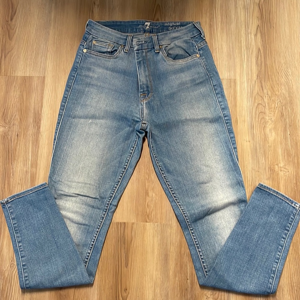 7 For All Mankind - High Waist Skinny Jean - Size 28